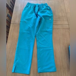 Figs Teal High Waisted Dowa Scrub Pants